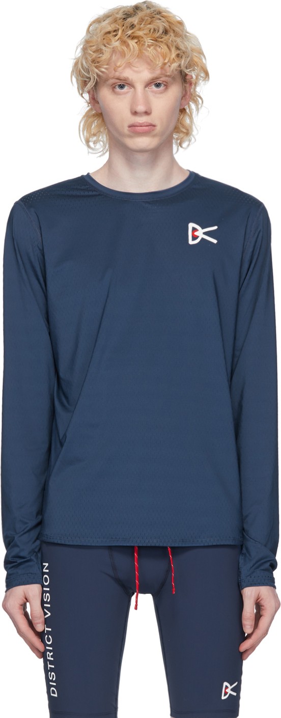 District Vision Blue Air-Wear Long Sleeve T-Shirt