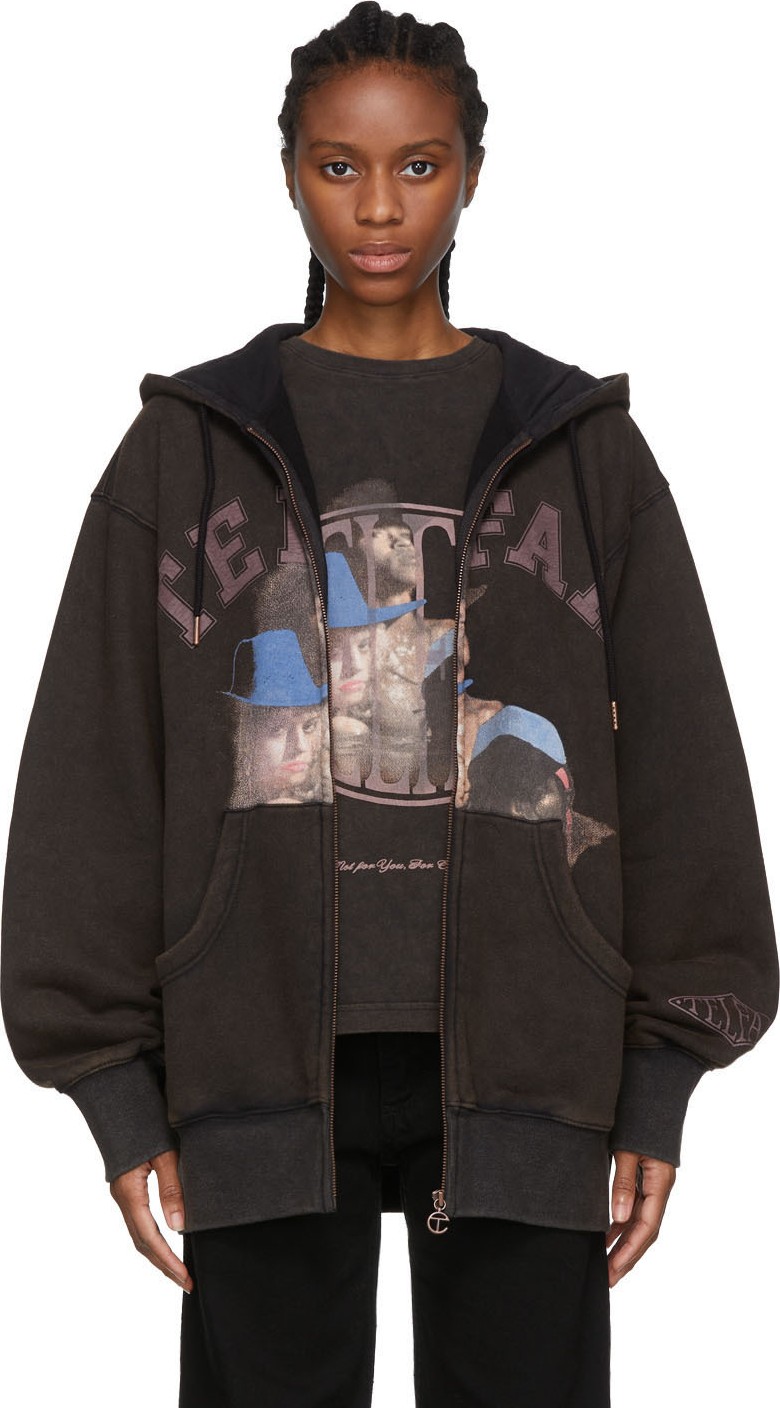 Telfar Black Hot Tub Hoodie