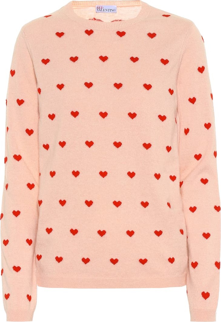 RED Valentino Heart wool-blend sweater