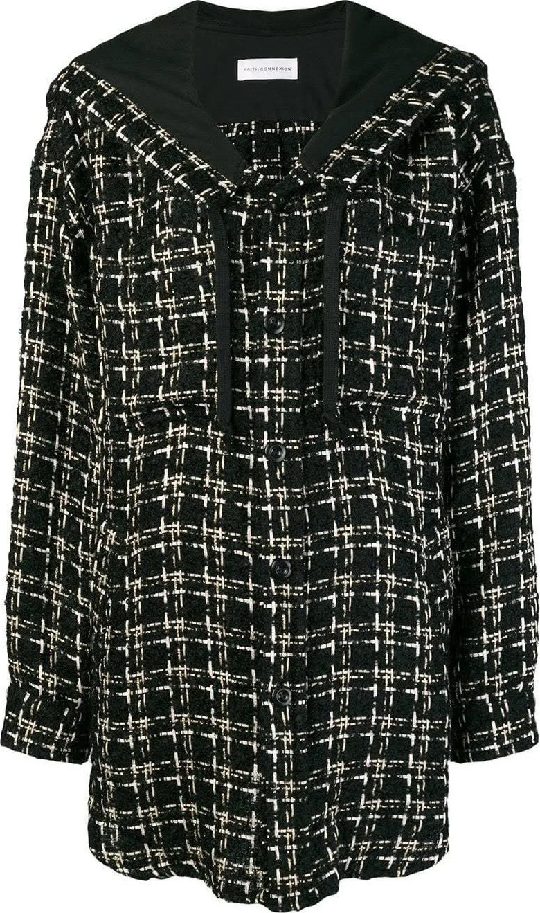 Faith Connexion TWEED HOODED OVERSHIRT