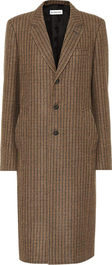Balenciaga Single-breasted wool-blend coat