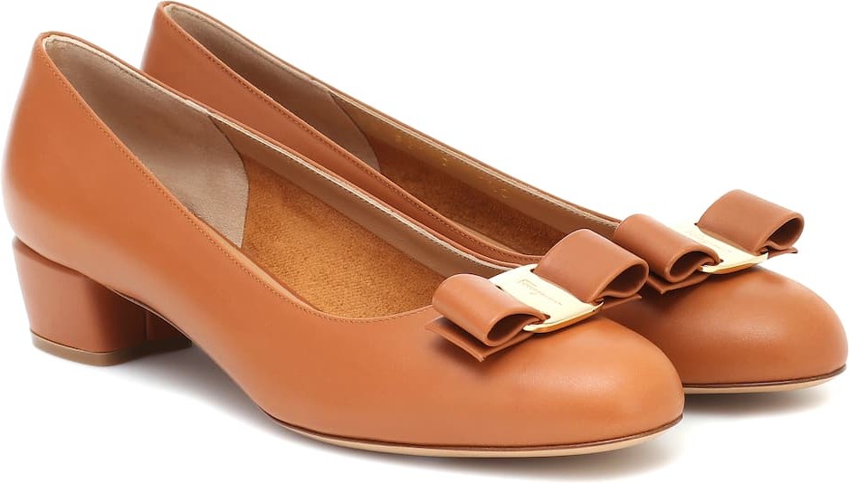 Salvatore Ferragamo Vara leather ballet flats