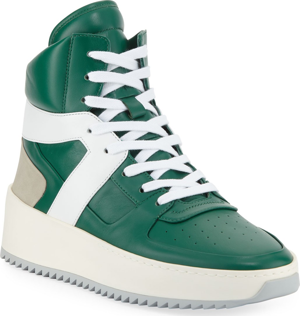 Fear of God Men's Leather High-Top Basketball Sneakers Fear of God Men's Leather High-Top Basketball Sneakers