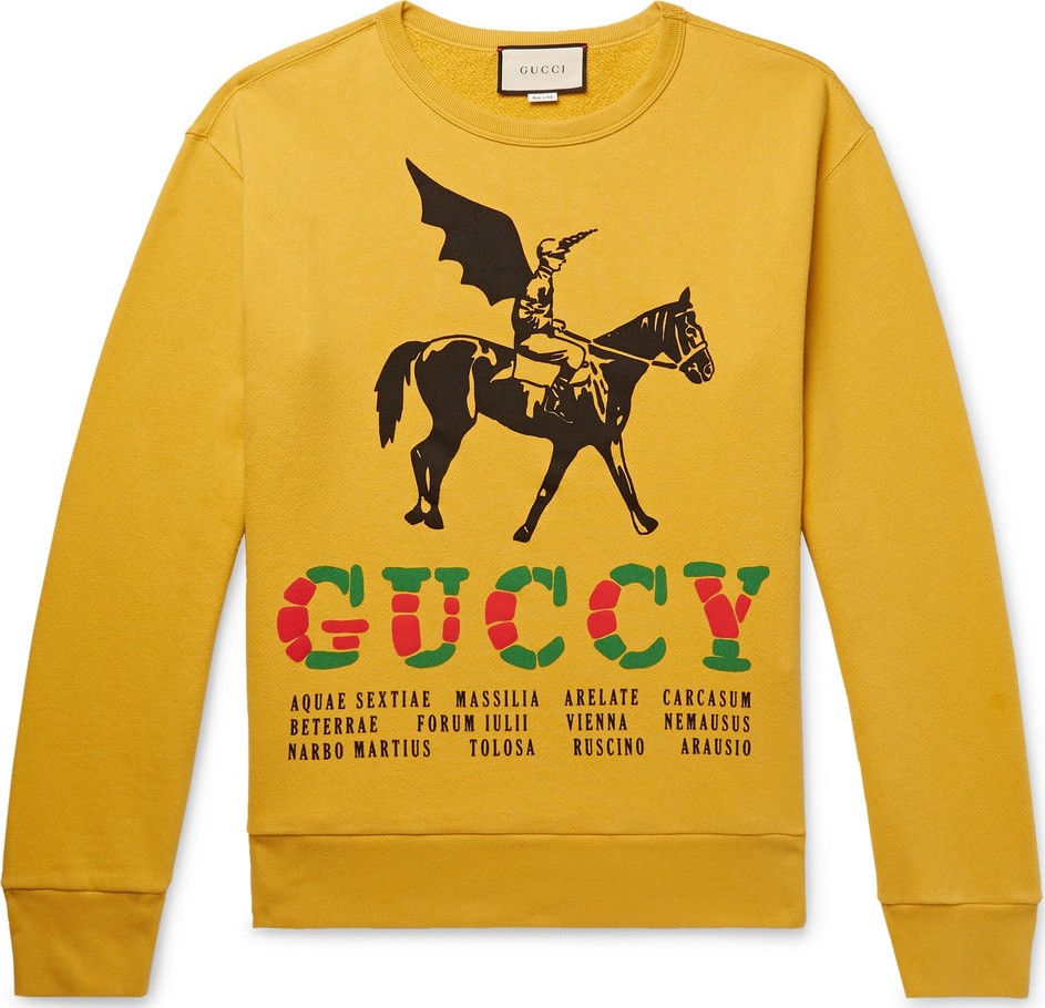 Gucci Printed Loopback Cotton-Jersey Sweatshirt