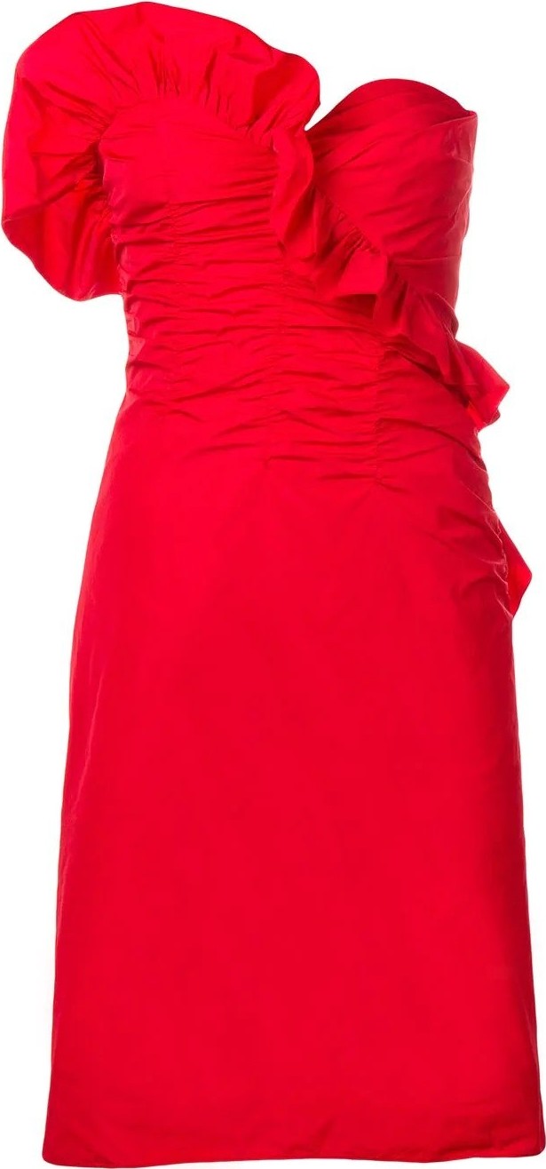 Alexachung Ruched Strapless Dress
