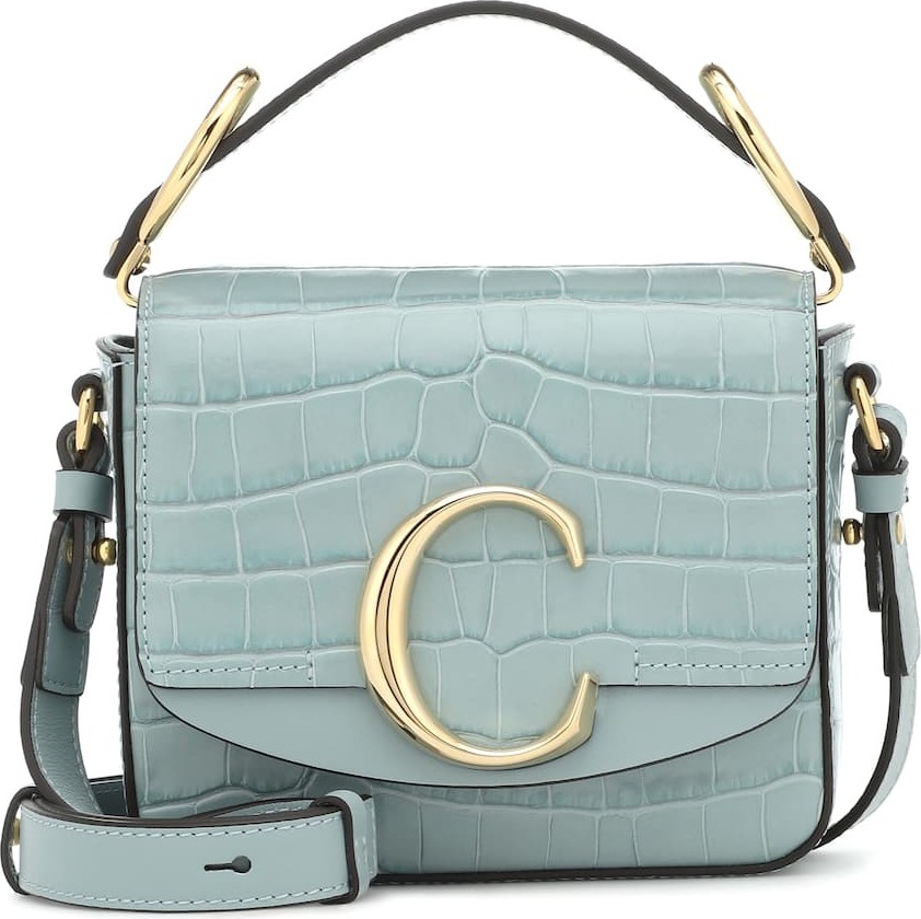 Chloe Chloé C Mini leather shoulder bag
