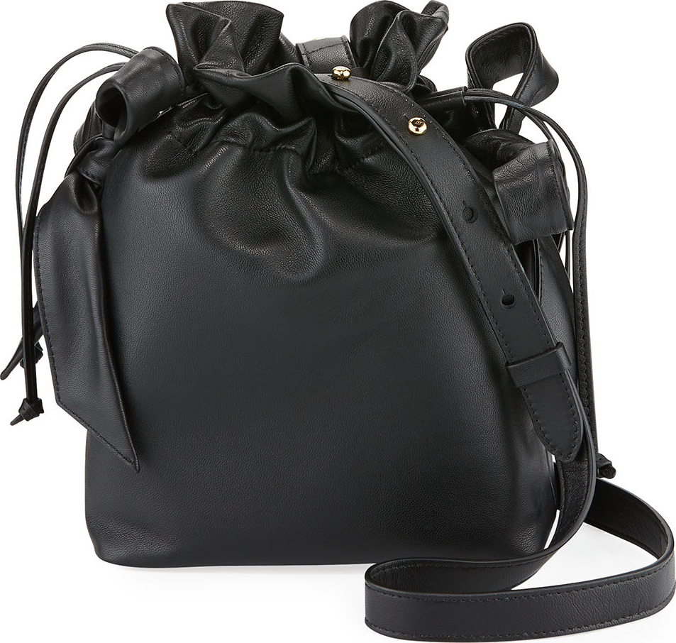 Simone Rocha Leather Bow Pouch Bag
