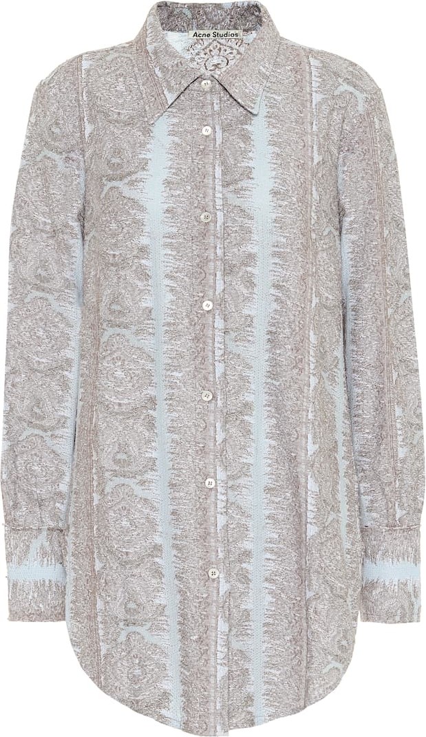 Acne Studios Printed cotton-blend shirt