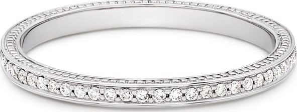 Jamie Wolf 18k Thin Diamond Pave Band Ring