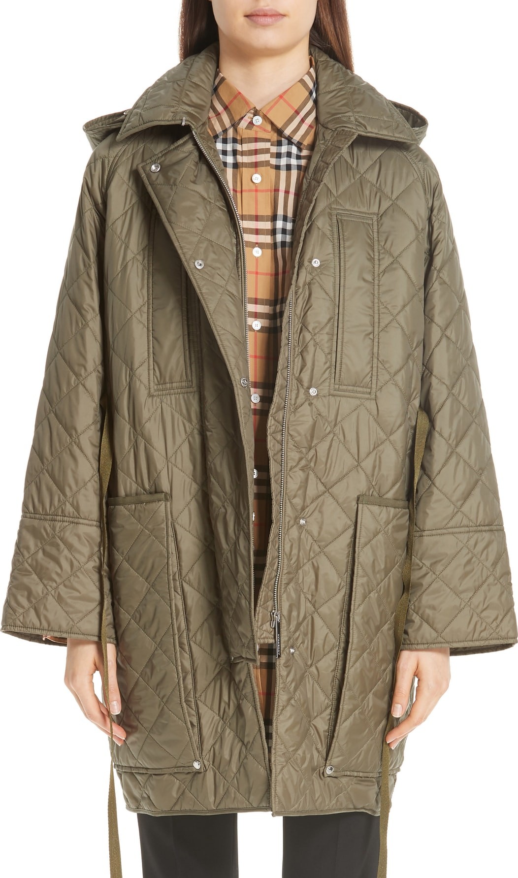 Burberry London England Coleraine Quilted Drawstring Jacket