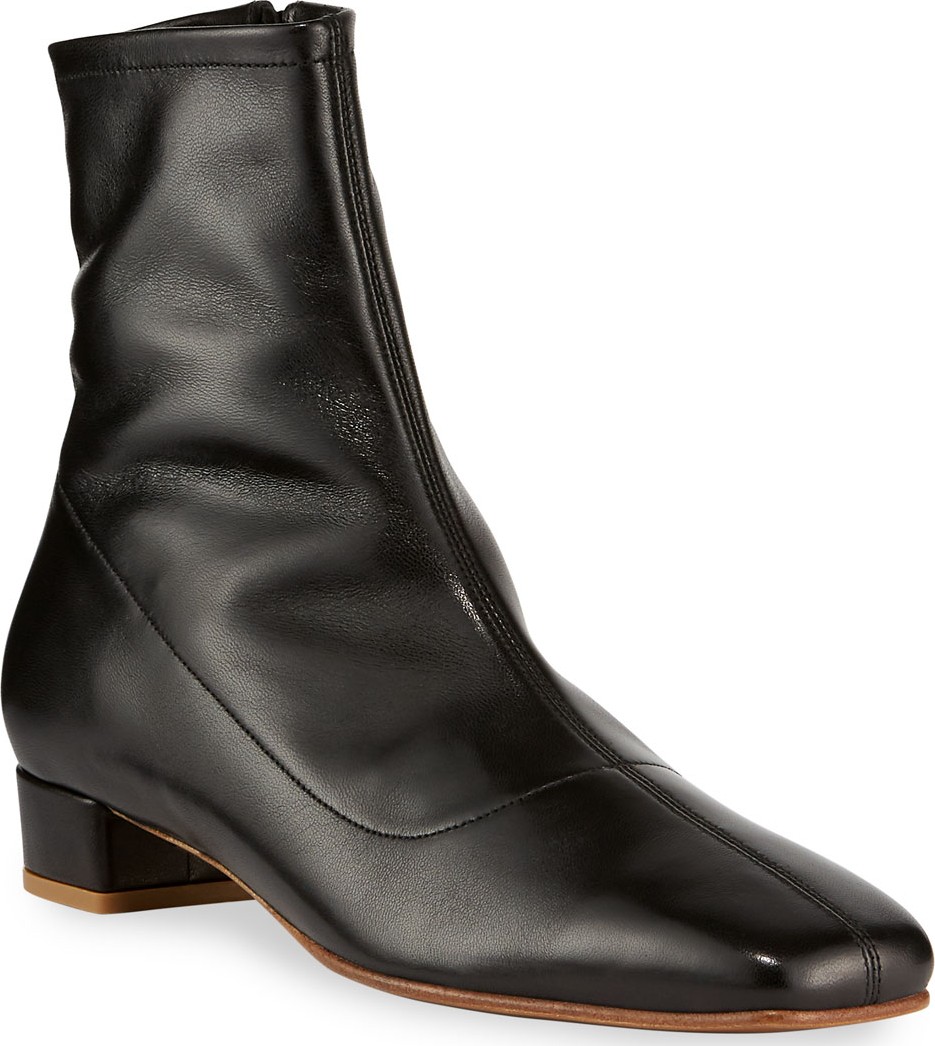 By Far Este Zip Leather Booties