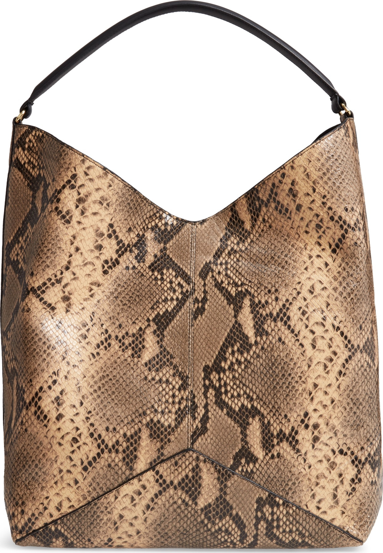 Dries Van Noten Leather Hobo Bag