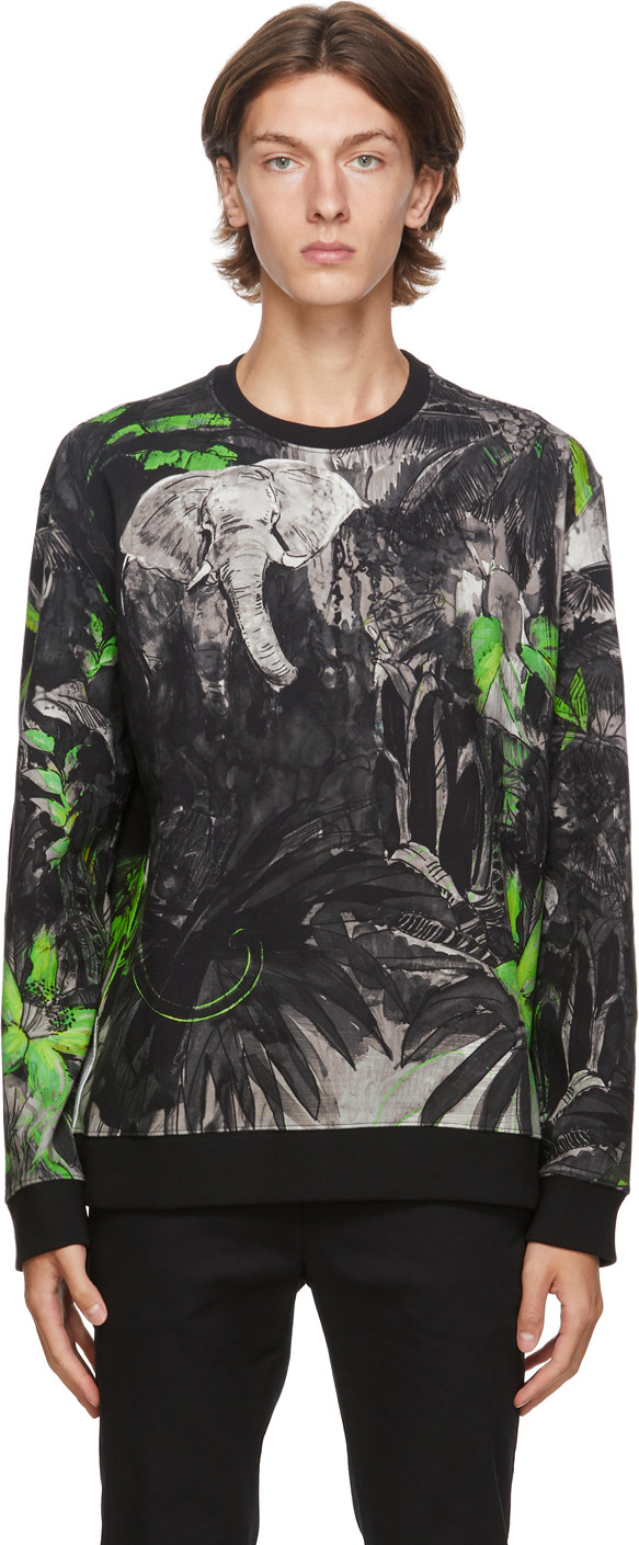 Valentino - Black Mural Jungle Sweatshirt