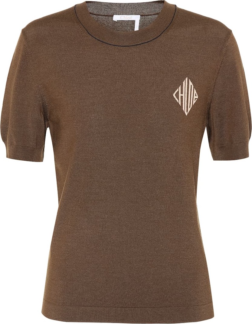 Chloe Logo wool-blend sweater