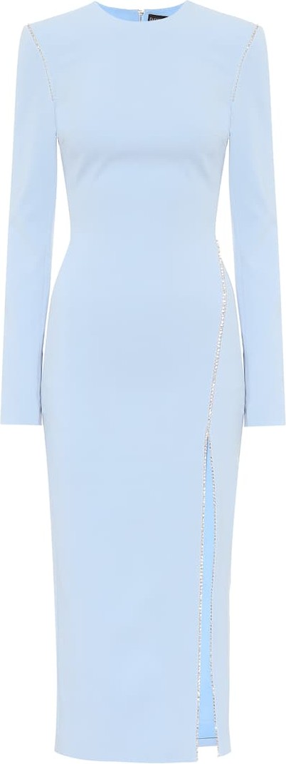 David Koma Embellished stretch-crêpe dress