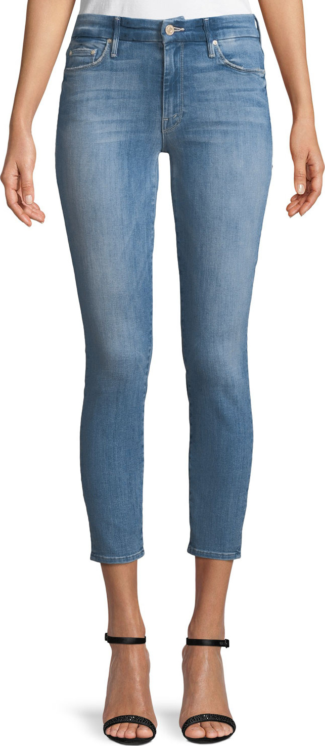 MOTHER Looker Cropped Denim Jeans