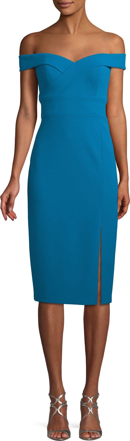 Aidan by Aidan Mattox EXCL OFF THE SHOULDER DRESS