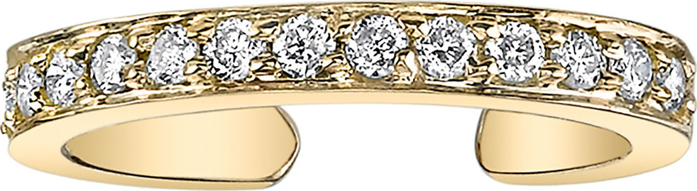 Anita Ko 18k Gold Single-Row Diamond Ear Cuff (Single)