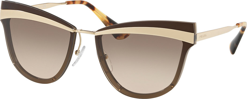 Prada Cat-Eye Propionate Mirrored Sunglasses