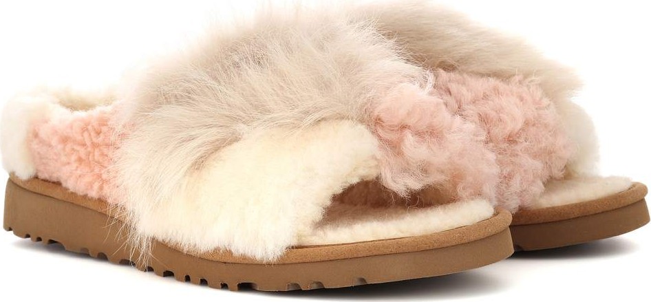 UGG Patchwork Fluff shearling slippers