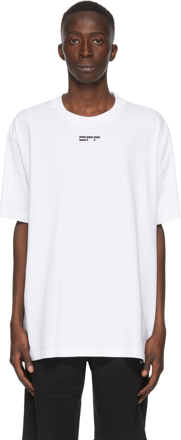 Off White White Masked Face T-Shirt