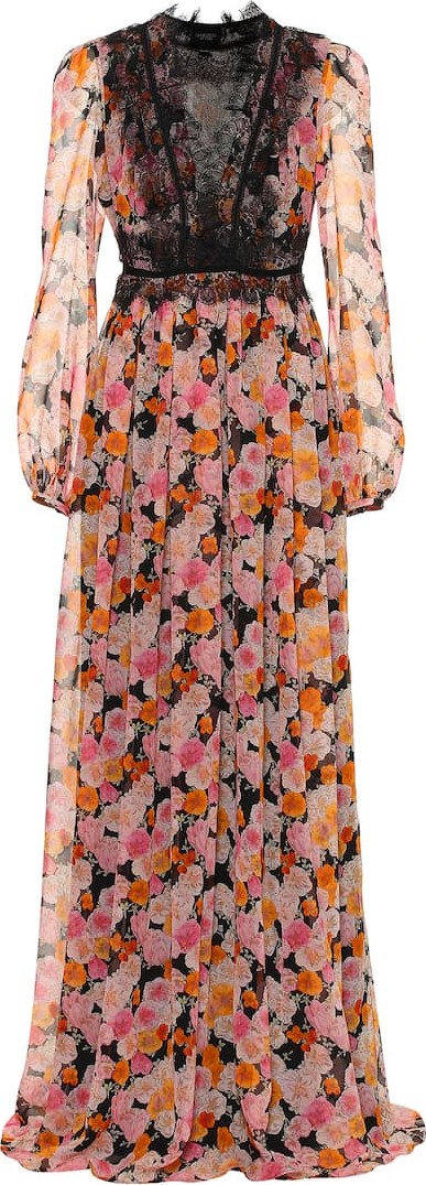 Giambattista Valli Floral silk gown