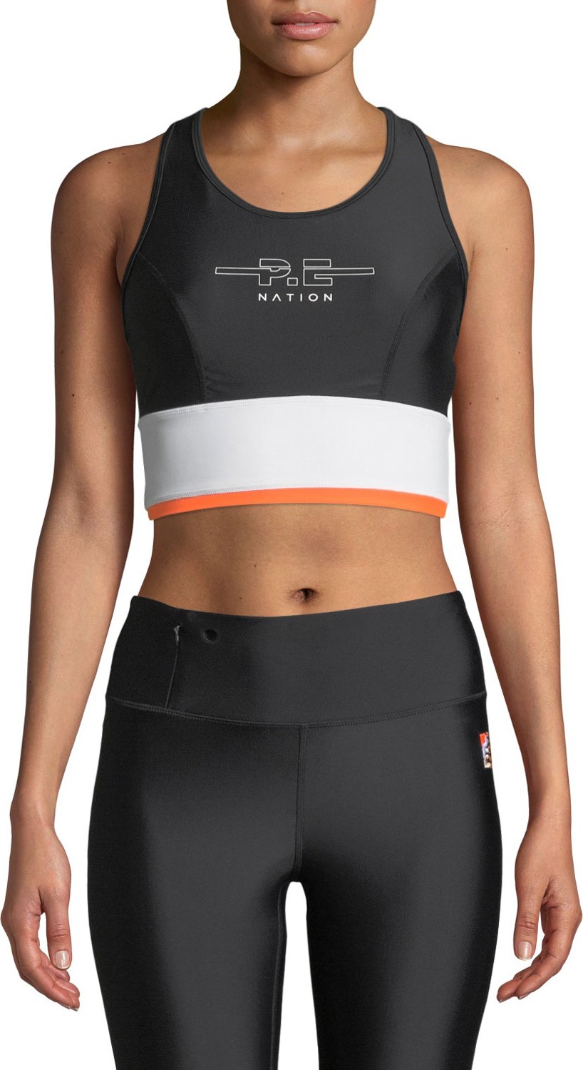 P.E Nation Curb Paneled T-Back Sports Bra