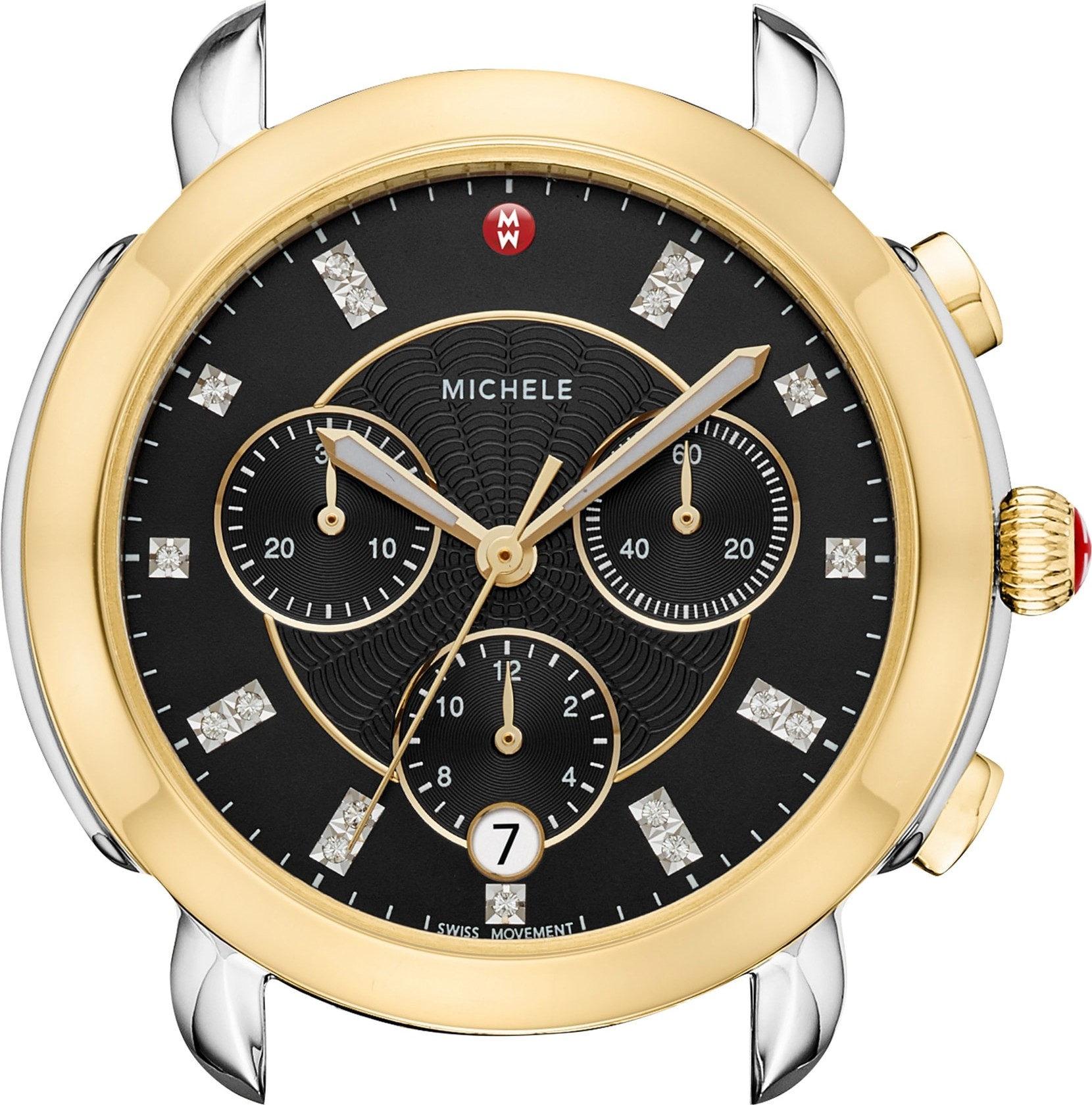 MICHELE Sidney Chronograph Diamond Watch Head, 38mm
