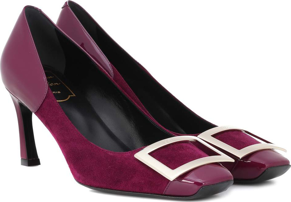 Roger Vivier Belle Vivier Trompette suede pumps
