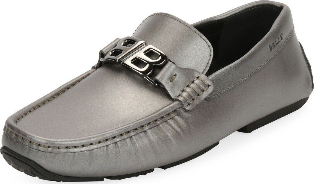 Bally Men's Pericles Double-B Leather Driver