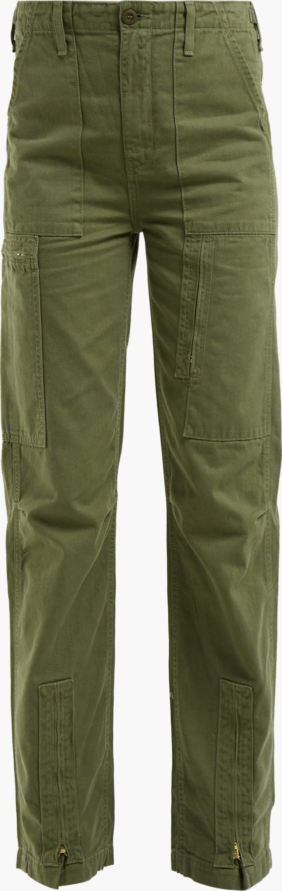 Re/Done Originals High-waisted cargo trousers