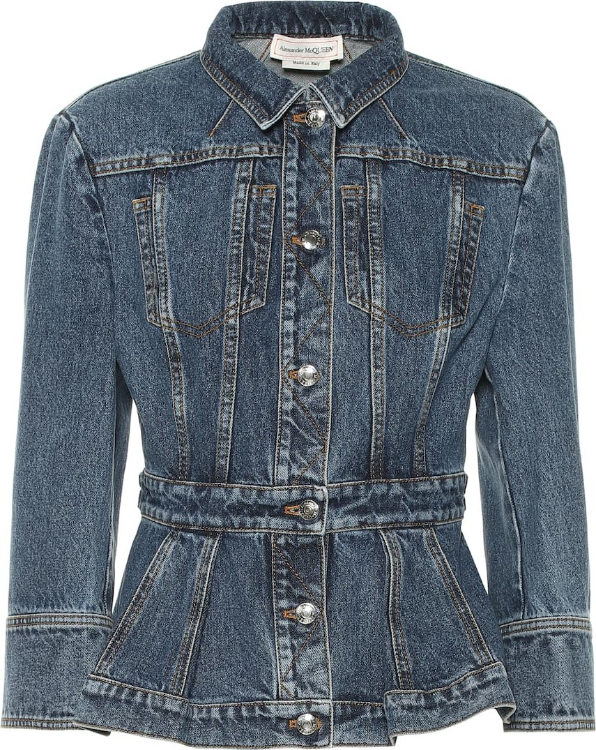 Alexander McQueen Cotton-denim jacket