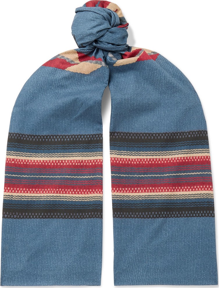 Rrl Printed Cotton-Voile Scarf