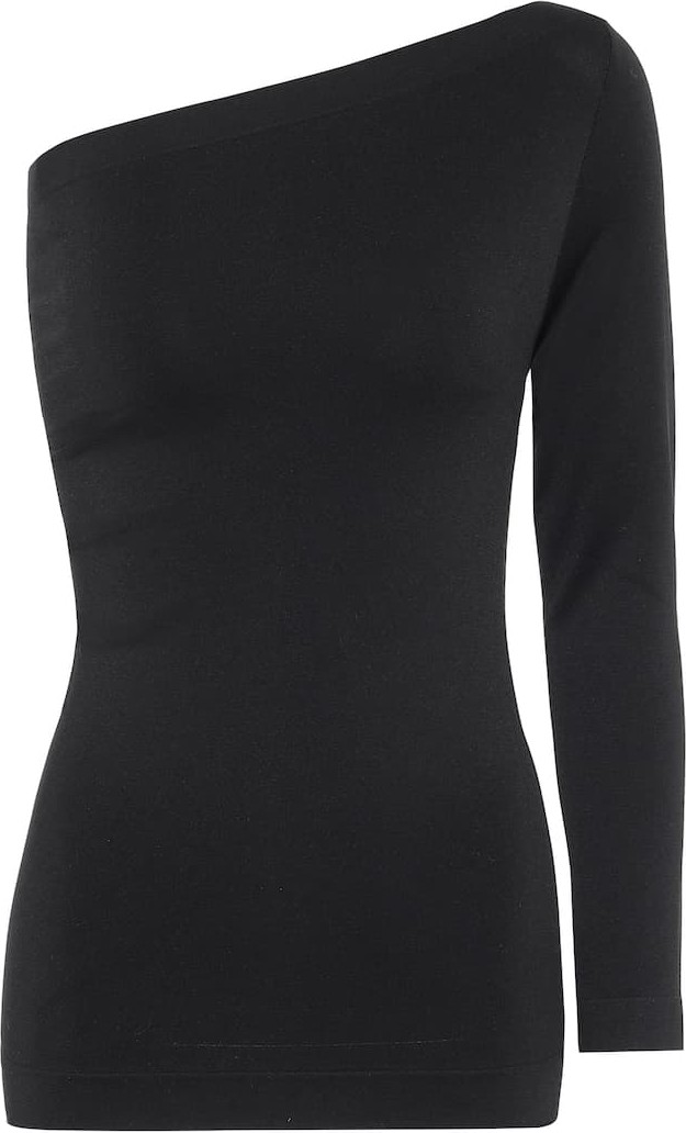 Helmut Lang One-shoulder stretch-jersey top