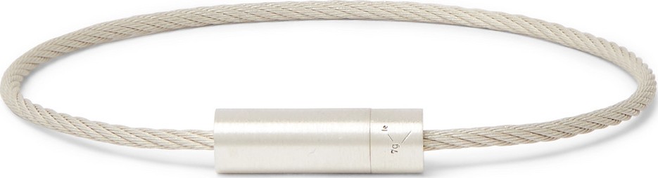 Le Gramme Le Câble 7 Brushed Sterling Silver Bracelet