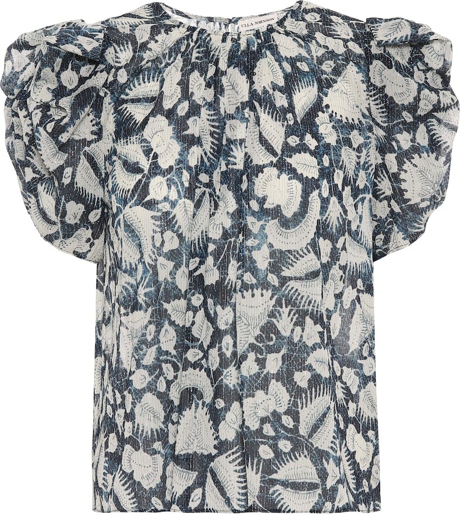 Ulla Johnson Nova floral cotton-blend top