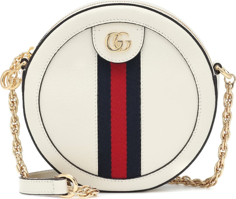 Gucci Ophidia Mini Round leather shoulder bag