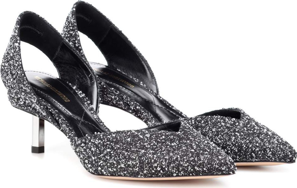 Nicholas Kirkwood Polly bouclé slingback pumps