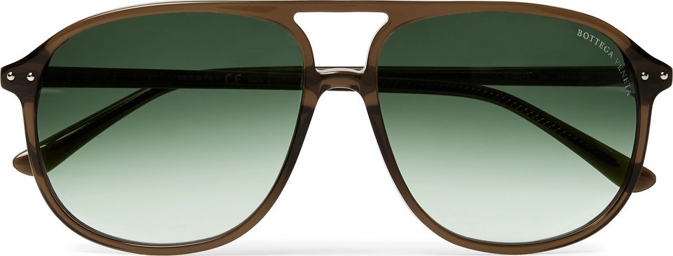 Bottega Veneta Aviator-Style Acetate Sunglasses