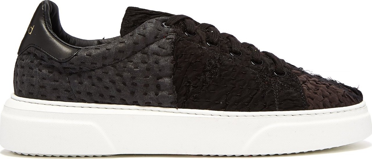 By Walid 19th-century panelled low-top trainers