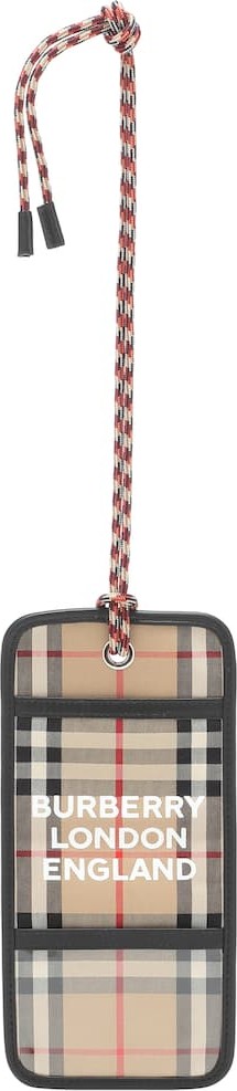 Burberry London England Logo canvas card holder