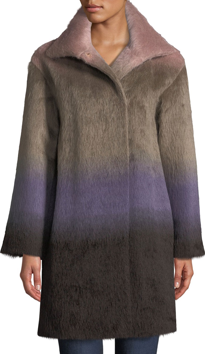 Agnona Ombre Alpaca Coat