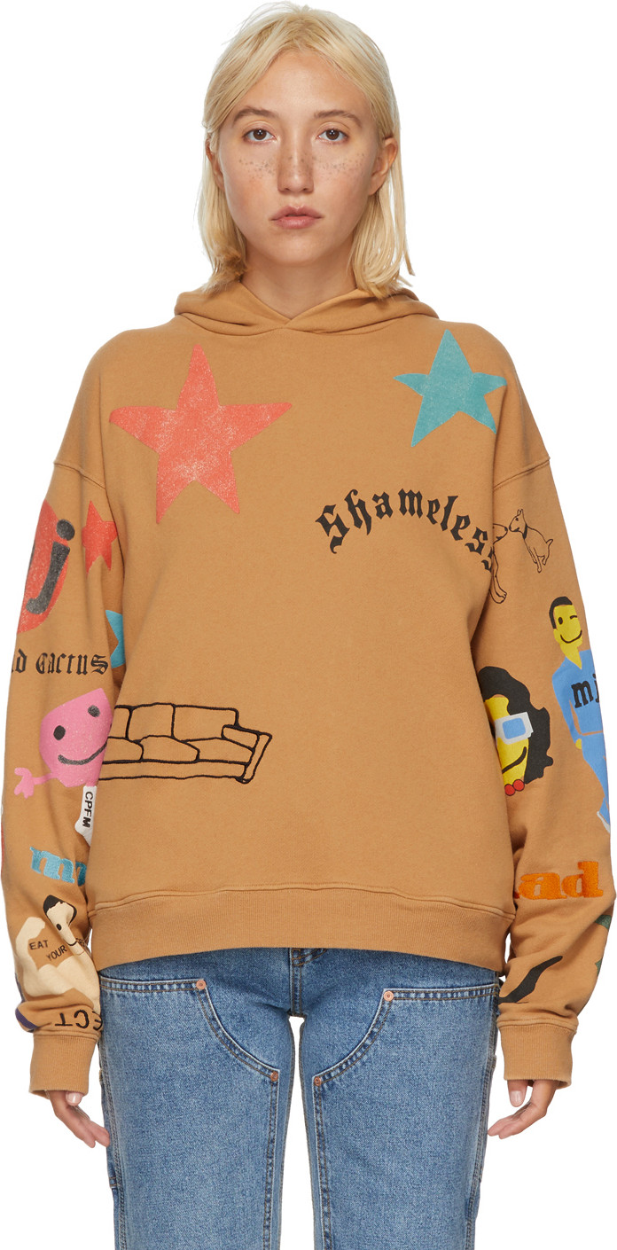 MARC JACOBS - Brown CPFM Edition Tattoo Hoodie MARC JACOBS - Brown CPFM Edition Tattoo Hoodie
