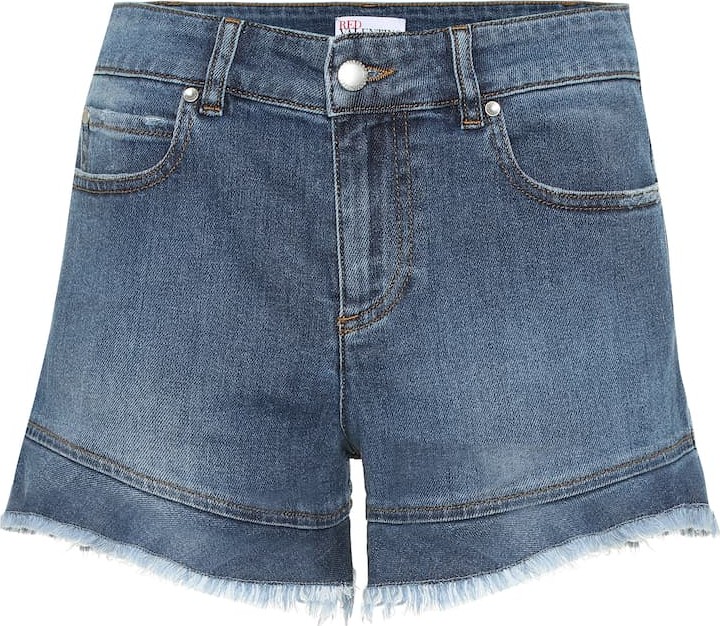 RED Valentino High-rise denim shorts