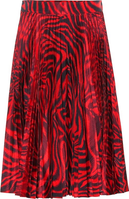 Calvin Klein 205W39NYC Printed silk-blend skirt