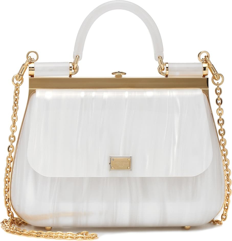 Dolce & Gabbana Sicily Box plexi shoulder bag