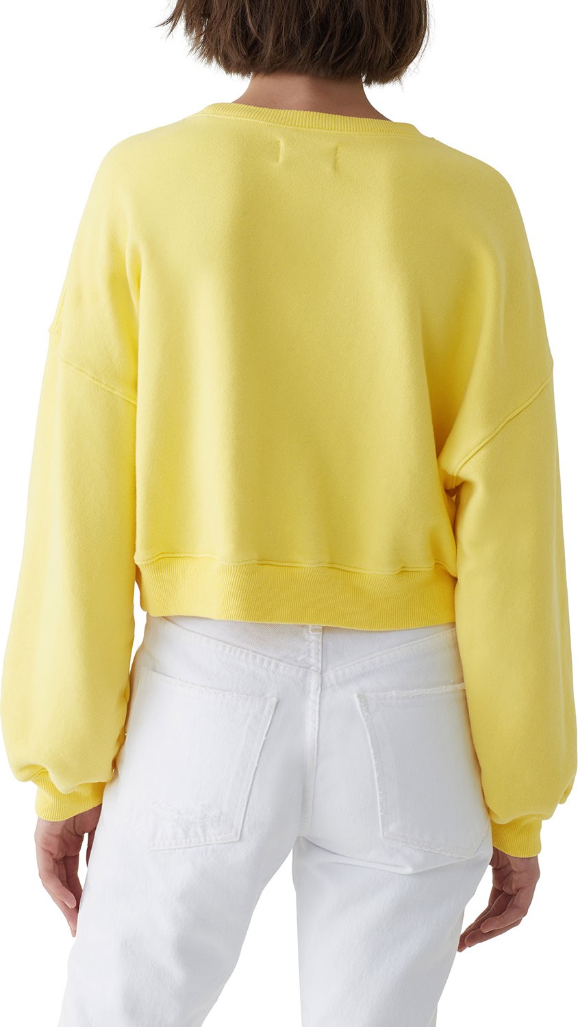 Agolde Balloon-Sleeve Cropped Pullover