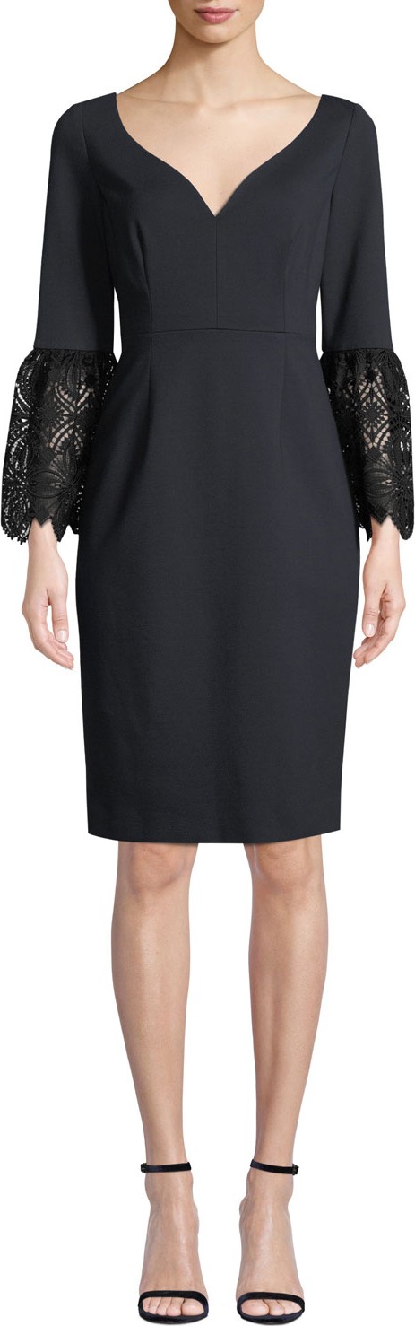 Elie Tahari Danielle 3/4-Sleeve Sheath Dress Elie Tahari Danielle 3/4-Sleeve Sheath Dress