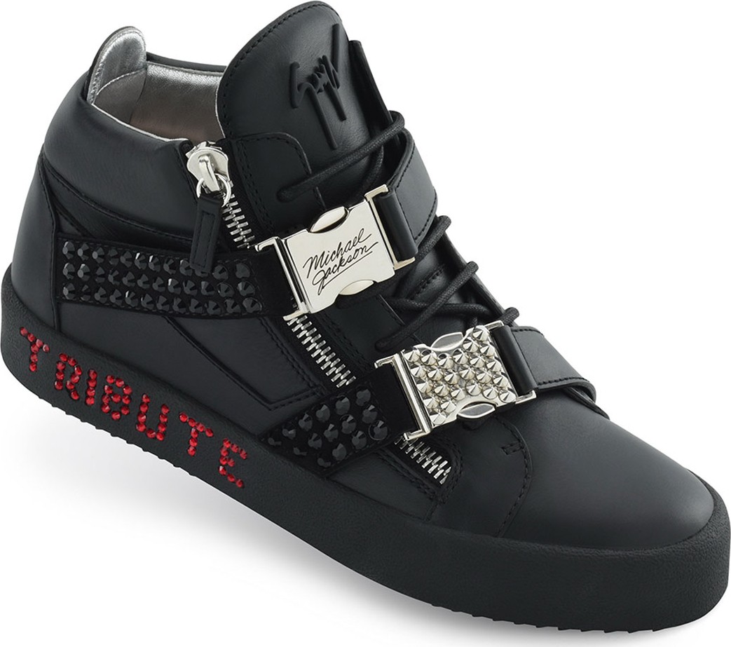 Giuseppe Zanotti Men's Limited Edition Tribute to Michael Jackson High-Top Sneakers