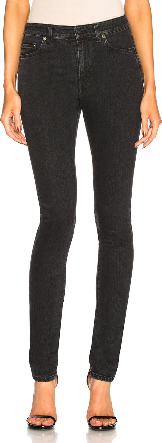 Saint Laurent Medium Rise Skinny Jeans
